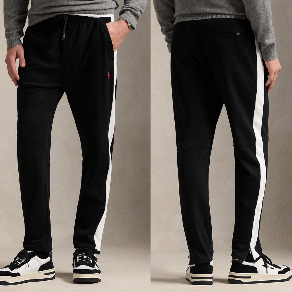Polo Ralph Lauren‎ Ankle Zip Sweatpants Mens Size XL Minimalist Jogger Pants